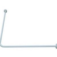 Μπαάρα Κουρτίνας Λευκή ΓΩΝΙΑΚΗ